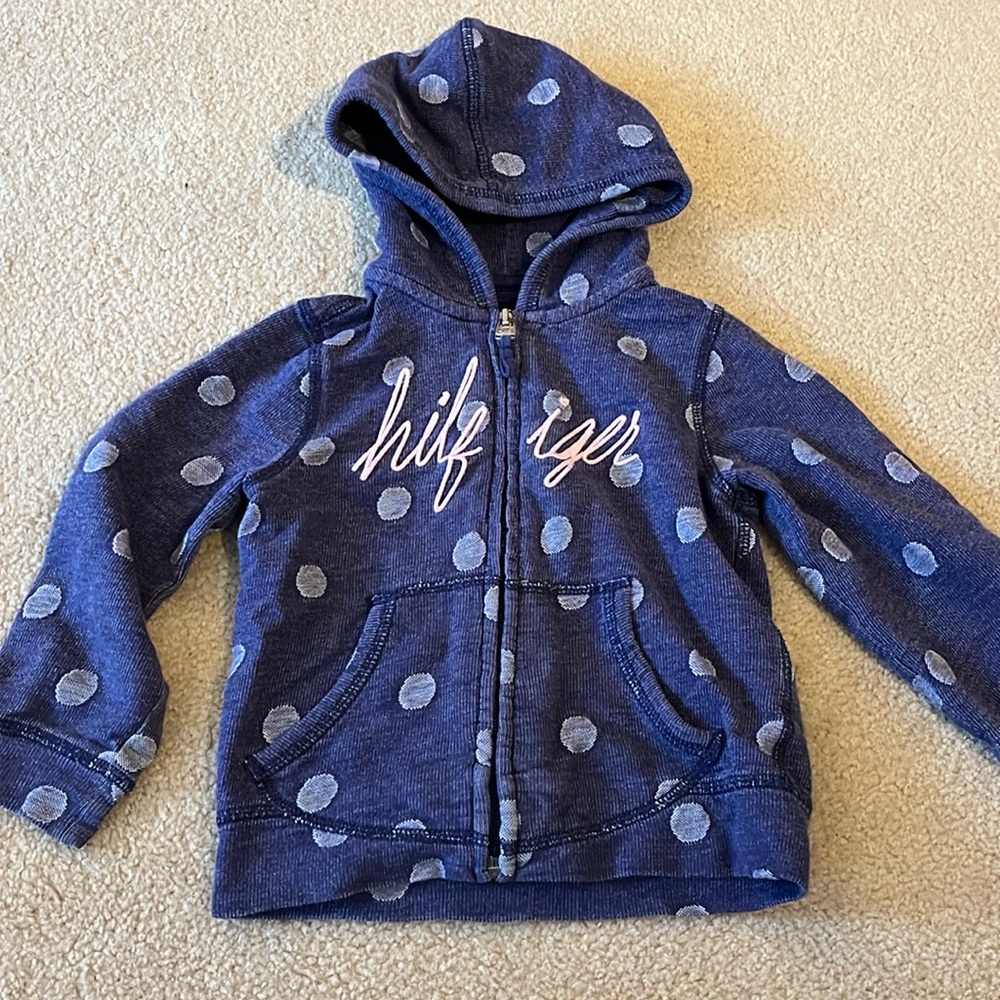 3T Tommy Hilfiger Polka Dot hoodie